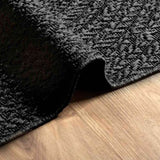 Rug ZIZUR Anthracite 140x200 cm Jute Look Indoor and Outdoor 4010348