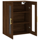 Wall Mounted Cabinet Brown Oak 69.5x34x90 cm 828475
