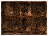 Bookcase Smoked Oak 80x30x77 cm Engineered Wood 857926