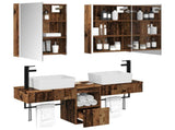 Bathroom Cabinet Set 5 pcs Old Wood Engineered Wood 3406333