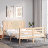 Bed Frame without Mattress Small Double Solid Wood 3194476