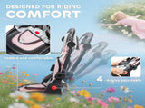 6 in 1 Foldable Kids Trike with Adjustable Parent Handle & Canopy for Ages 1-5, Pink T3398P378917