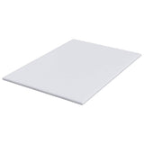 Mattress Topper White 140 x 200 x 3.5 cm Jaquard Fabric 4106216
