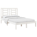 Bed Frame without Mattress White 120x200 cm Solid Wood Pine 3104344