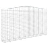 Arched Gabion Basket 400x50x220/240 cm Galvanised Iron 153421