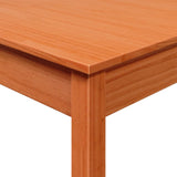 Dining Table Wax Brown 55x55x75 cm Solid Wood Pine 844468