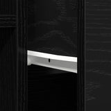 Sideboard with Drawer Black Oak 60 x 30 x 70 cm Engineered Wood 862738