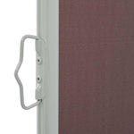 Patio Retractable Side Awning 120x300 cm Brown 48343