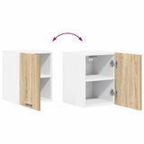 Hanging Cabinet Riga 2 pcs Sonoma Oak and White 30 x 31 x 40 cm 884119