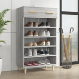 Shoe Cabinet Grey Sonoma 60x35x105 cm Engineered Wood 817556