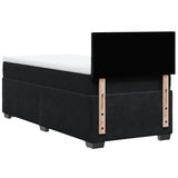 Box Spring Bed with Mattress Black 90x200 cm Velvet 3286206