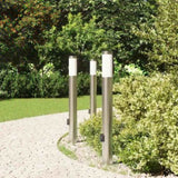 Bollard Lights with Outlet 3pcs 80 cm Stainless Steel IP44 4006014