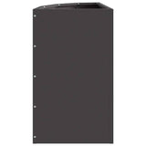 Corner Planter Black 30 x 30 x 50 cm Steel 883675