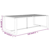 Outdoor Dining Table Anthracite 120x60x66 cm Aluminium 318312