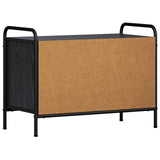 TV Cabinet 67.5 x 33 x 50 cm Black Oak 8013698
