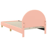 Children's Bed Frame with Headboard Pink 90 x 200 cm 42011037