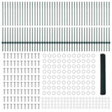 Welded Wire Fence 100 x 1.2 m PVC-Coated Steel Green 3336793
