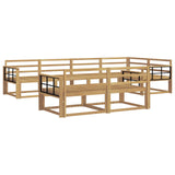 Outdoor Sofa Set 8 pcs White 327 x 168.5 x 73 cm 3386593
