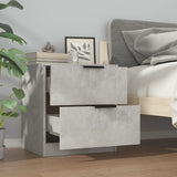Bedside Cabinets 2 pcs Concrete Grey Engineered Wood 811223
