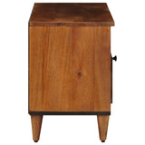 TV Cabinet with Drawer Walnut 100 x 33 x 46 cm Solid Mango Wood 4018240