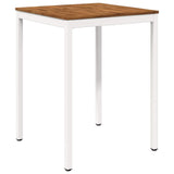 Garden Bar Table Natural and White 80 x 80.5 x 105 cm 901338
