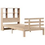 Bookcase Bed without Mattress 90x190 cm Single Solid Wood Pine 3322743