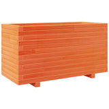 Garden Planter Wax Brown 90x40x49.5 cm Solid Wood Pine 3282556