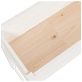 Planter White 78x40x81 cm Solid Wood Pine 822133