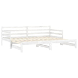 Pull-out Day Bed without Mattress White 2xcm 806956