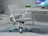Mesh Office Chair with Flip-up Armrest, Swivel Computer Chair with Lumbar Support, Adjustable T3398P344645
