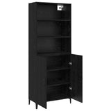Highboard Black Oak 69.5 x 32.5 x 180 cm Engineered Wood 3332504