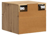 Wall-Mounted Bedside Cabinet 2 pcs Artisan Oak Engineered Wood 899334
