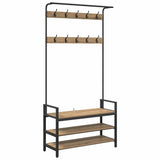 Coat Rack Artisan Oak 95 x 34 x 184 cm Engineered wood 879964