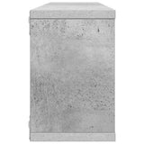 Wall Cube Shelf 4 pcs Concrete Grey 60x15x23 cm Engineered Wood 807146