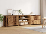 Sideboard 3 pcs Old Wood 70 x 41 x 75 cm Engineered Wood 3393156