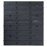 136 Piece Storage Bin Kit with Wall Panels Red and Black 150815