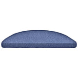 Stair Mats 30 pcs 56x17x3 cm Blue Half Round 3365740