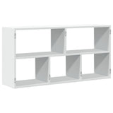 Wall Shelf White 100x25x50 cm Engineered Wood 853272