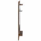 Wall-Mounted Coat Rack with Shelf Smoked Oak 70 x 10 x 90 cm 874527