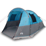 Camping Tent Tunnel 4-Person Blue Waterproof 94632