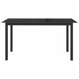 10 Piece Garden Dining Set Black and Anthracite 3070645