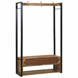 Clothes Rack Brown 110 x 40 x 179 cm Solid Mango wood 4015963