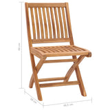 Folding Chairs 8 pcs Solid Teak Wood 3072806