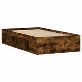 Bed Frame without Mattress Smoked Oak 100x200 cm 3203835