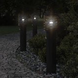 Outdoor Floor Lamp with Sensor Black 60 cm Stainless Steel 4006369