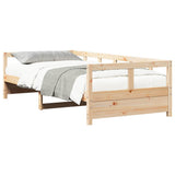 Daybed without Mattress Natural 90x200 cm Solid Wood Pine 854961