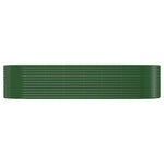 Garden Raised Bed Galvanised Steel 322x100x68 cm Green 319068