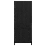 Highboard Black Oak 69.5 x 34 x 180 cm Engineered Wood 3416096