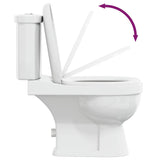 Toilet With Cistern White 240549