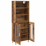 Highboard Old Wood 69.5 x 32.5 x 180 cm Engineered Wood 3415808